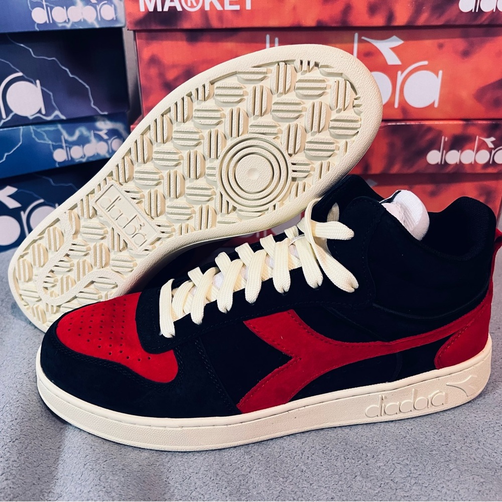Diadora X Men Magic Basket Mid Phoenix Marve1 34C0808 Black Red Men
